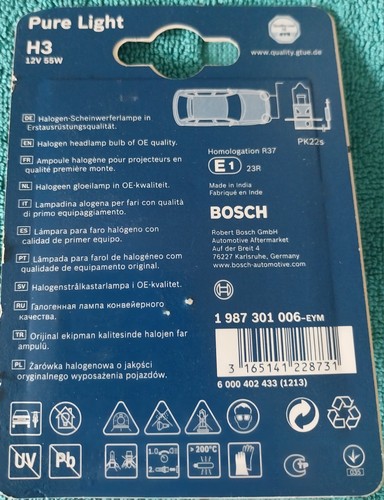 Bosch pure light 55 w - 12,